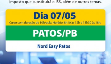 Patos ser� sede de curso t�cnico sobre Reforma Tribut�ria promovido pela CNM, na pr�xima quinta-feira, 07