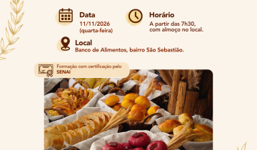 Padaria Artesanal de Patos abre inscri��es online para curso de panifica��o