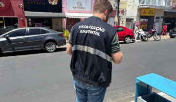 Secretaria de Meio Ambiente de Patos autua empreendimento por descarte irregular de �leo em canteiros centrais