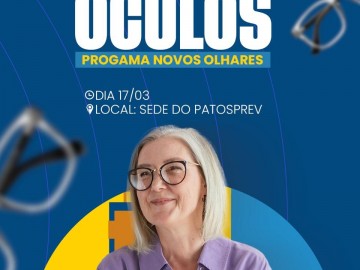 PatosPrev convoca aposentados e pensionistas do munic�pio para prova de �culos nesta ter�a (17)