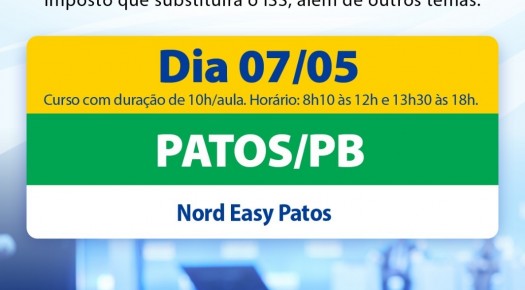 Patos ser� sede de curso t�cnico sobre Reforma Tribut�ria promovido pela CNM, na pr�xima quinta-feira, 07
