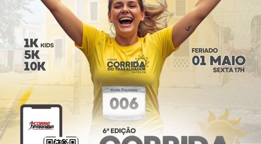 Corrida do Trabalhador acontece nesta sexta(01), em Patos, com apoio da Prefeitura