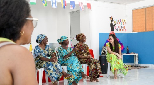 CRAS Severina Celestino realiza encontro sobre diversidade cultural com convidadas nigerianas e grupos do SCFV