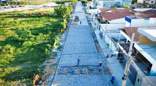 Prefeitura de Patos avan�a com pavimenta��o e acessibilidade em ruas do Jardim Europa